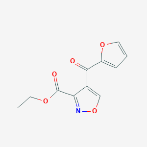 Ethyl 4-(furan-2-carbonyl)-1,2-oxazole-3-carboxylate