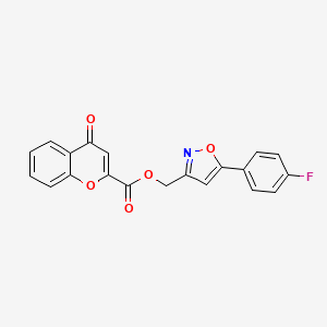 (5-(4-fluorophenyl)isoxazol-3-yl)methyl 4-oxo-4H-chromene-2-carboxylate