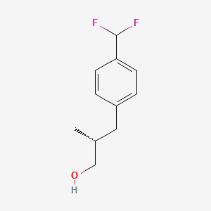 molecular formula C11H14F2O B2656682 (2R)-3-[4-(Difluoromethyl)phenyl]-2-methylpropan-1-ol CAS No. 2248201-27-4