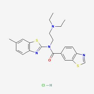 N-(2-(diethylamino)ethyl)-N-(6-methylbenzo[d]thiazol-2-yl)benzo[d]thiazole-6-carboxamide hydrochloride