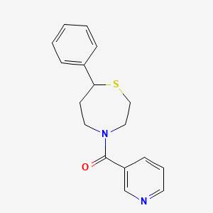 (7-Phenyl-1,4-thiazepan-4-yl)(pyridin-3-yl)methanone