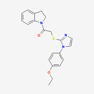 2-((1-(4-ethoxyphenyl)-1H-imidazol-2-yl)thio)-1-(indolin-1-yl)ethanone