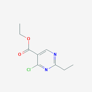 molecular formula C9H11ClN2O2 B2656698 4-氯-2-乙基嘧啶-5-羧酸乙酯 CAS No. 64179-81-3