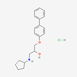 molecular formula C20H26ClNO2 B2656701 1-(4-联苯氧基)-3-(环戊基氨基)-2-丙醇盐酸盐 CAS No. 1052519-10-4