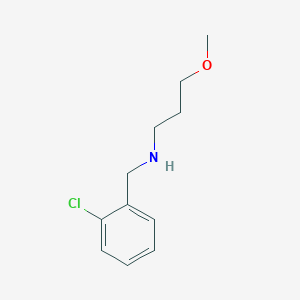 molecular formula C11H16ClNO B2656704 N-(2-chlorobenzyl)-3-methoxypropan-1-amine CAS No. 932216-86-9