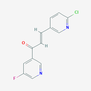 3-(6-Chloropyridin-3-yl)-1-(5-fluoropyridin-3-yl)prop-2-en-1-one