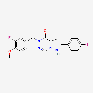 5-[(3-fluoro-4-methoxyphenyl)methyl]-2-(4-fluorophenyl)-4H,5H-pyrazolo[1,5-d][1,2,4]triazin-4-one