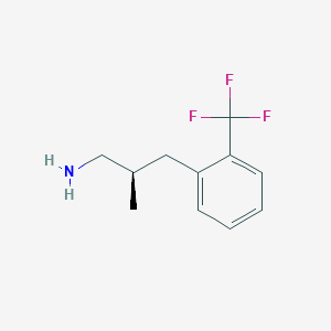 (2R)-2-Methyl-3-[2-(trifluoromethyl)phenyl]propan-1-amine