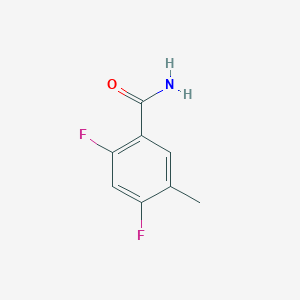 molecular formula C8H7F2NO B2656719 2,4-二氟-5-甲基苯甲酰胺 CAS No. 1379078-33-7