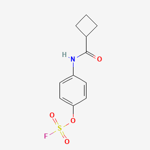 1-(Cyclobutanecarbonylamino)-4-fluorosulfonyloxybenzene