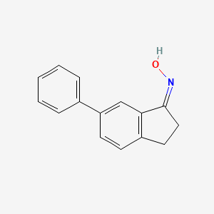 molecular formula C15H13NO B2656743 (NZ)-N-(6-苯基-2,3-二氢茚-1-亚甲基)羟胺 CAS No. 1807938-00-6