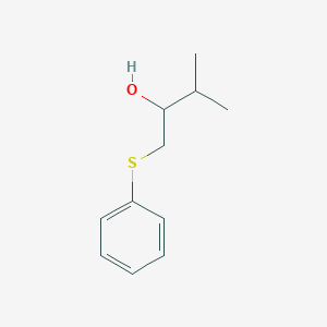 molecular formula C11H16OS B2656770 3-Methyl-1-(phenylsulfanyl)butan-2-ol CAS No. 343331-59-9