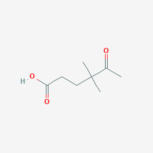 molecular formula C8H14O3 B2656771 4,4-Dimethyl-5-oxohexanoic acid CAS No. 28354-99-6