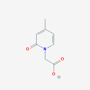 molecular formula C8H9NO3 B2656793 (4-Methyl-2-oxo-2H-pyridin-1-yl)-acetic acid CAS No. 122180-16-9