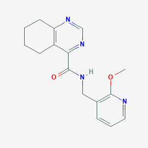 N-[(2-Methoxypyridin-3-yl)methyl]-5,6,7,8-tetrahydroquinazoline-4-carboxamide