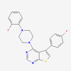 5-(4-Fluorophenyl)-4-(4-(2-fluorophenyl)piperazin-1-yl)thieno[2,3-d]pyrimidine