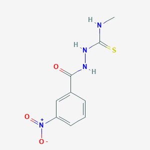 molecular formula C9H10N4O3S B2656833 N-methyl-2-(3-nitrobenzoyl)hydrazinecarbothioamide CAS No. 292644-28-1