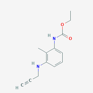 molecular formula C13H16N2O2 B2656838 ethyl N-{2-methyl-3-[(prop-2-yn-1-yl)amino]phenyl}carbamate CAS No. 1444823-04-4