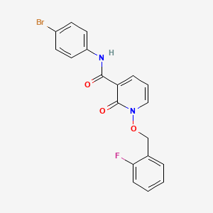 molecular formula C19H14BrFN2O3 B2656849 N-(4-bromophenyl)-1-((2-fluorobenzyl)oxy)-2-oxo-1,2-dihydropyridine-3-carboxamide CAS No. 868678-80-2