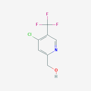molecular formula C7H5ClF3NO B2656853 [4-Chloro-5-(trifluoromethyl)pyridin-2-yl]methanol CAS No. 1805646-69-8