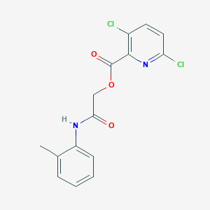 molecular formula C15H12Cl2N2O3 B2656854 [(2-Methylphenyl)carbamoyl]methyl 3,6-dichloropyridine-2-carboxylate CAS No. 930960-36-4
