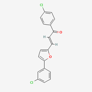 1-(4-Chlorophenyl)-3-(5-(3-chlorophenyl)furan-2-yl)prop-2-en-1-one