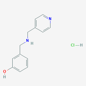 3-[(Pyridin-4-ylmethylamino)methyl]phenol;hydrochloride
