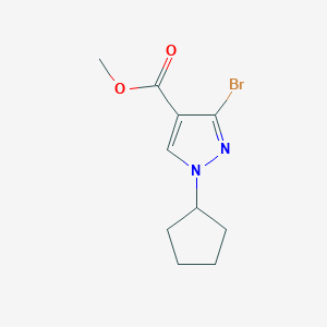 Methyl 3-bromo-1-cyclopentylpyrazole-4-carboxylate