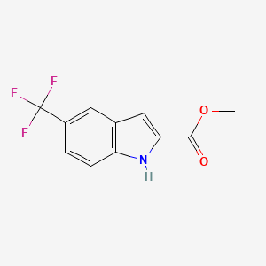 molecular formula C11H8F3NO2 B2656881 5-(三氟甲基)-1H-吲哚-2-羧酸甲酯 CAS No. 1362860-89-6