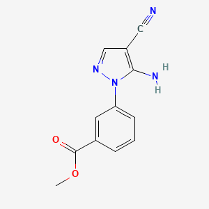 3-(5-Amino-4-cyanopyrazol-1-yl)benzoic Acid Methyl Ester