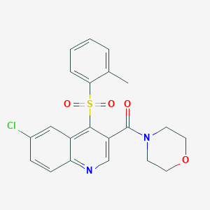 (6-Chloro-4-(o-tolylsulfonyl)quinolin-3-yl)(morpholino)methanone