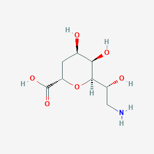 B026569 (1,5-Anhydro-7-amino-2,7-dideoxyheptopyranosyl)carboxylate CAS No. 106174-48-5