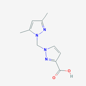 1-((3,5-Dimethyl-1H-pyrazol-1-yl)methyl)-1H-pyrazole-3-carboxylic acid