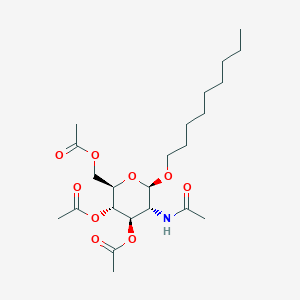 molecular formula C23H39NO9 B2656904 [(2R,3S,4R,5R,6R)-5-acetamido-3,4-diacetyloxy-6-nonoxyoxan-2-yl]methyl acetate CAS No. 173725-23-0