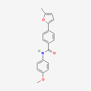 molecular formula C19H17NO3 B2656909 N-(4-methoxyphenyl)-4-(5-methylfuran-2-yl)benzamide CAS No. 874466-16-7