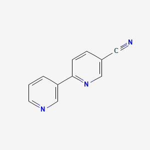 molecular formula C11H7N3 B2656917 [2,3'-Bipyridine]-5-carbonitrile CAS No. 35989-11-8