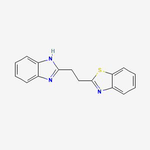 2-[2-(1H-benzimidazol-2-yl)ethyl]-1,3-benzothiazole