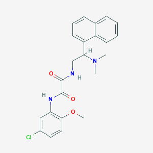 N1-(5-chloro-2-methoxyphenyl)-N2-(2-(dimethylamino)-2-(naphthalen-1-yl)ethyl)oxalamide