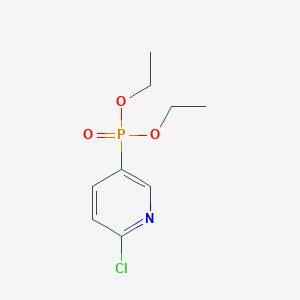 molecular formula C9H13ClNO3P B2656926 2-Chloro-5-diethoxyphosphorylpyridine CAS No. 2230853-81-1