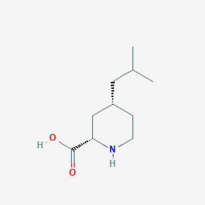 molecular formula C10H19NO2 B2656936 (2S,4R)-4-(2-Methylpropyl)piperidine-2-carboxylic acid CAS No. 2378490-23-2