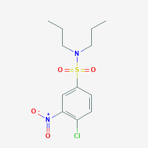 molecular formula C12H17ClN2O4S B2656948 4-chloro-3-nitro-N,N-dipropylbenzenesulfonamide CAS No. 368427-79-6