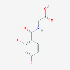 molecular formula C9H7F2NO3 B2656958 2-[(2,4-Difluorophenyl)formamido]acetic acid CAS No. 918157-04-7