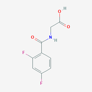 molecular formula C9H7F2NO3 B2656958 2-[(2,4-二氟苯基)甲酰胺基]乙酸 CAS No. 918157-04-7