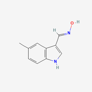 molecular formula C10H10N2O B2656966 (NE)-N-[(5-methyl-1H-indol-3-yl)methylidene]hydroxylamine CAS No. 1261024-61-6