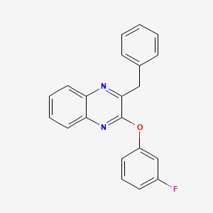 molecular formula C21H15FN2O B2656973 2-Benzyl-3-(3-fluorophenoxy)quinoxaline CAS No. 478046-97-8