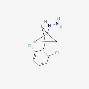 [3-(2,6-Dichlorophenyl)-1-bicyclo[1.1.1]pentanyl]hydrazine