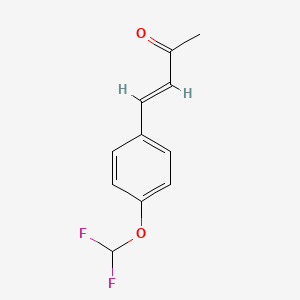 molecular formula C11H10F2O2 B2656989 (E)-4-(4-(difluoromethoxy)phenyl)but-3-en-2-one CAS No. 392290-56-1