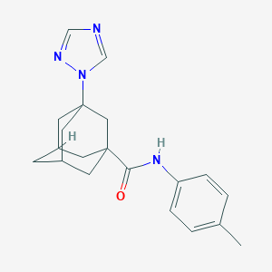molecular formula C20H24N4O B265699 N-(4-methylphenyl)-3-(1H-1,2,4-triazol-1-yl)-1-adamantanecarboxamide 