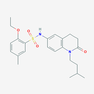 2-ethoxy-N-(1-isopentyl-2-oxo-1,2,3,4-tetrahydroquinolin-6-yl)-5-methylbenzenesulfonamide