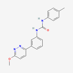 molecular formula C19H18N4O2 B2657011 1-(3-(6-Methoxypyridazin-3-yl)phenyl)-3-(p-tolyl)urea CAS No. 1020975-47-6